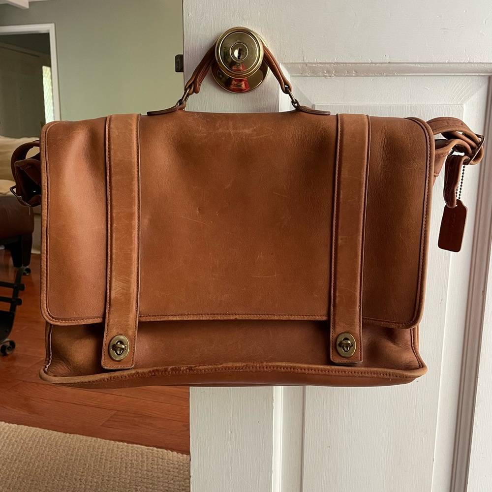 Vintage Coach Leather Briefcase
